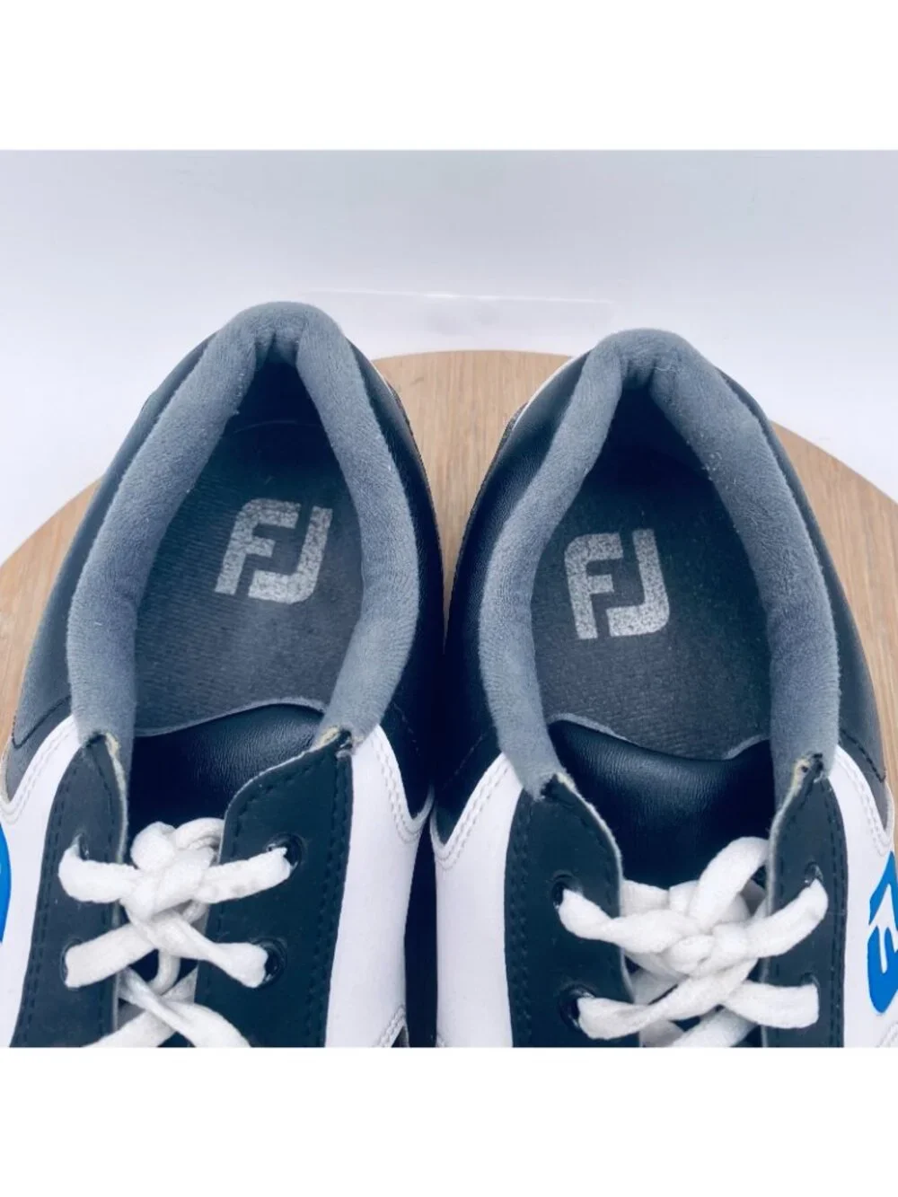 Footjoy Golf Shoes Mens 11 Black Leather GreenJoys Spikeless Sporty Sneakers